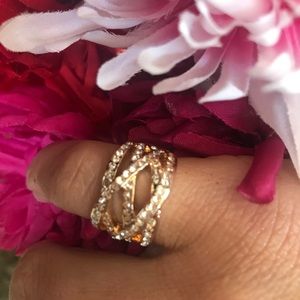 Pave Crisscross Ring